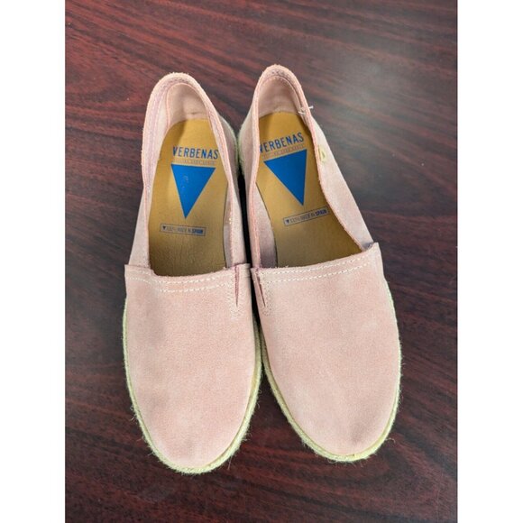 Verbenas Women’s Sz EU 38 Rose Pink Suede Espadrilles Flats Shoes Spain Rope EUC - Picture 12 of 15
